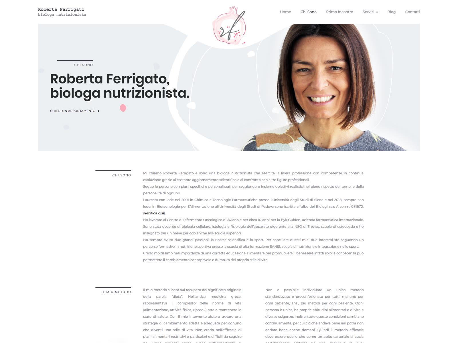 Roberta Ferrigato about page